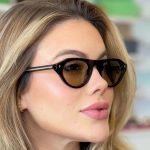 Korean Style Fashion 2026 New Cat-Eye Rivet Sunglasses - Slimming Effect High-End Unisex Designer Sunglasses - Image 2