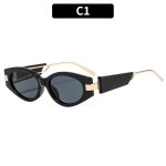 European & American Fashion New Oval Versatile Stylish Sunglasses - High-End Elegant Trendy Sunglasses for Street Photography & Runway - Image 2