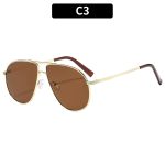 European & American New Double-Bridge Aviator Large Frame Sunglasses - Stylish Versatile Unisex Sunglasses for Cross-Border Sales - Image 2