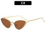 Fashion New Cat-Eye Sunglasses - Stylish Versatile Street Photography Influencer Metal Irregular Shape Sunglasses for Trendy Women - Image 2